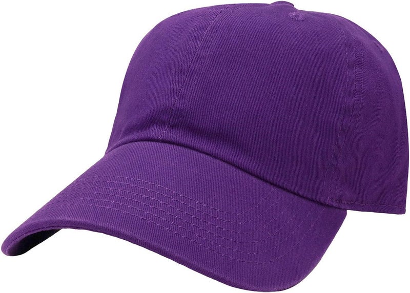 Falari Classic Baseball Cap Dad Hat 100% Cotton Soft Adjustable Size - Image 1